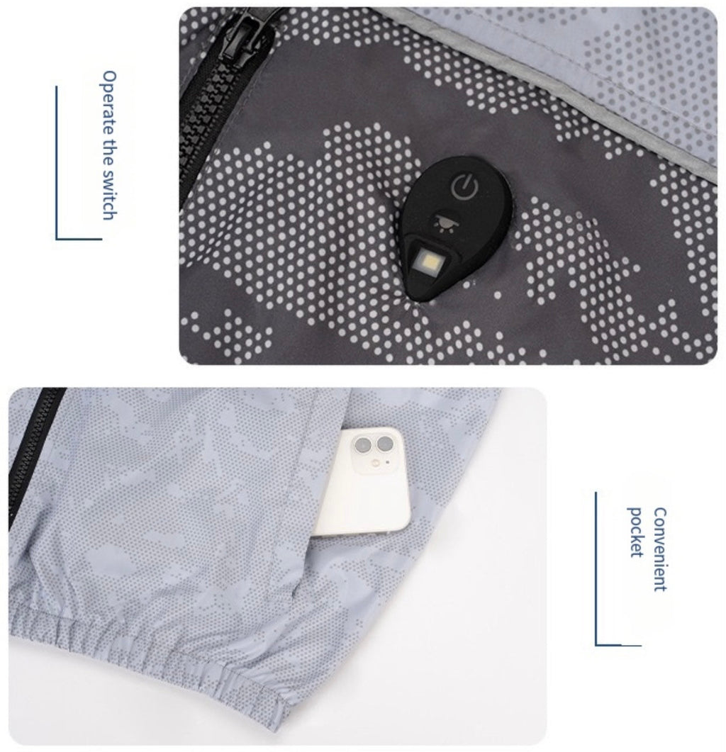 LITEGUEST LED Cooling Fan Jacket – Night Fishing & Outdoor Summer Gear