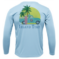 Key West, FL Island Time Men's Long Sleeve UPF 50+ Dry-Fit Shirt