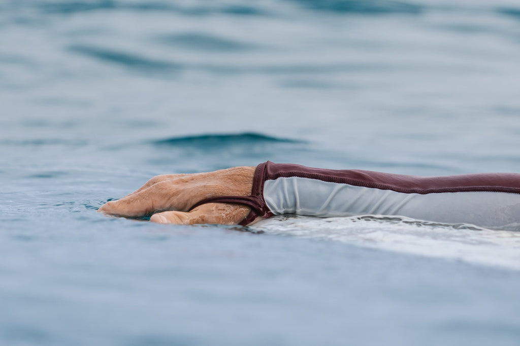 Maroon Carvico Hooded Surf Rashguard