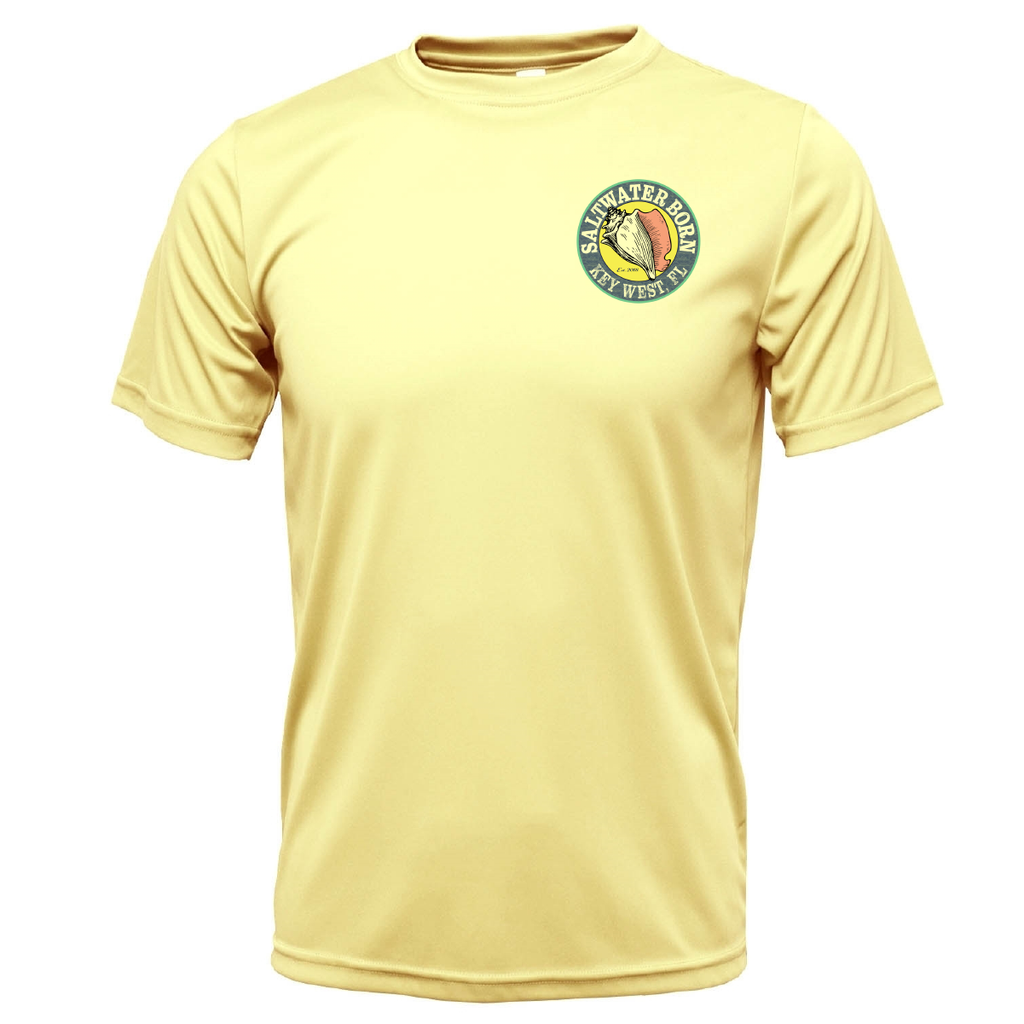 Key West, FL "All For Rum and Rum For All" Men's Short Sleeve UPF 50+ Dry-Fit Shirt