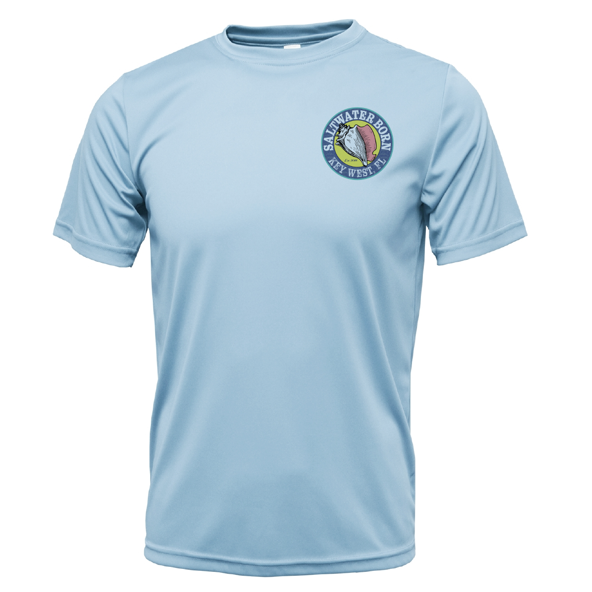 Key West, FL Island Time Men's Short Sleeve UPF 50+ Dry-Fit Shirt