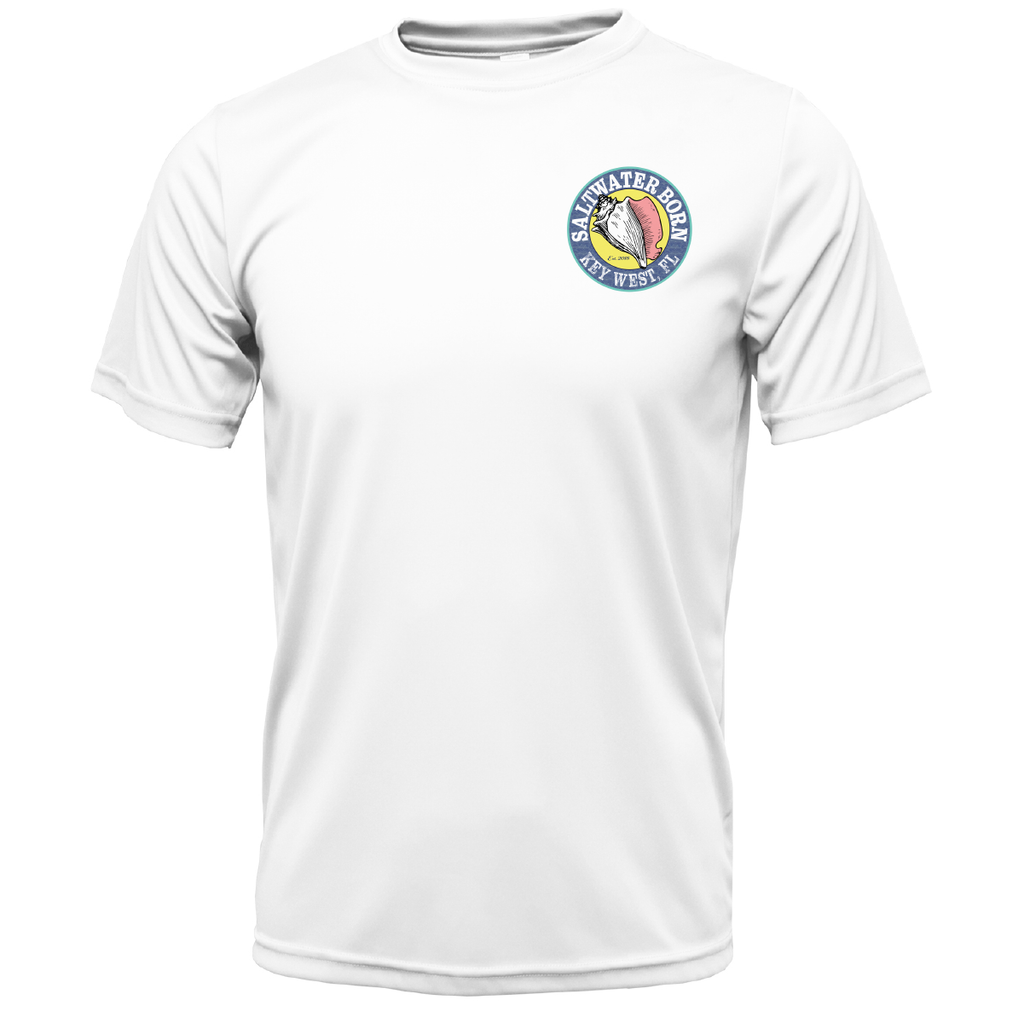 Key West, FL Island Time Men's Short Sleeve UPF 50+ Dry-Fit Shirt