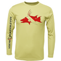 Key West, FL Hogfish Diver Men's Long Sleeve UPF 50+ Dry-Fit Shirt