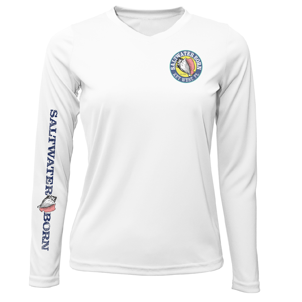 Key West "The Beach Gives me Porpoise" Women's Long Sleeve UPF 50+ Dry-Fit Shirt