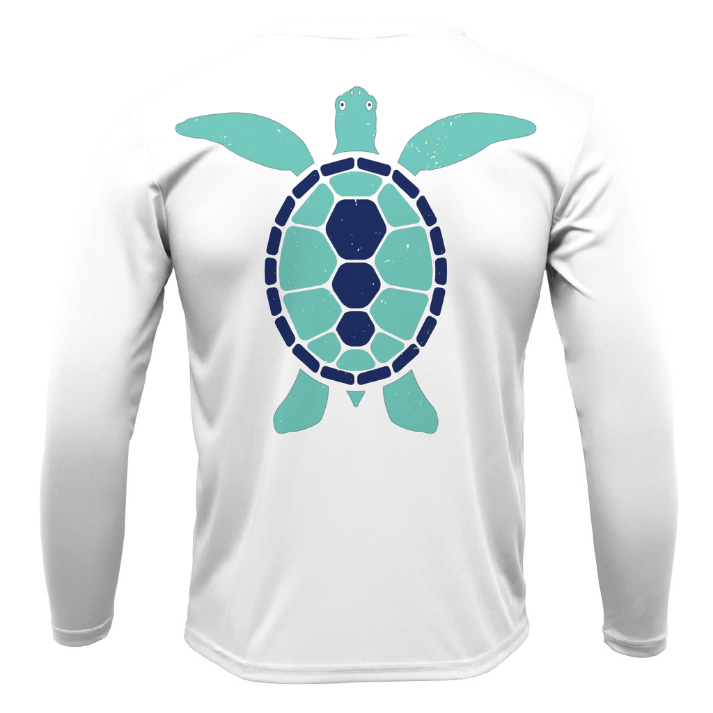 Key West, FL Turtle Men's Long Sleeve UPF 50+ Dry-Fit Shirt
