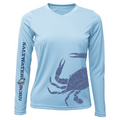 Blue Crab Wrap Women's Long Sleeve UPF 50+ Dry-Fit Shirt
