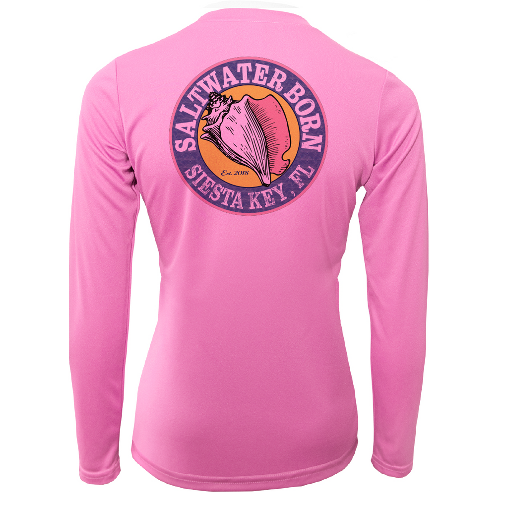 Siesta Key "Saltwater Hair...Don't Care" Long Sleeve UPF 50+ Dry-Fit Shirt