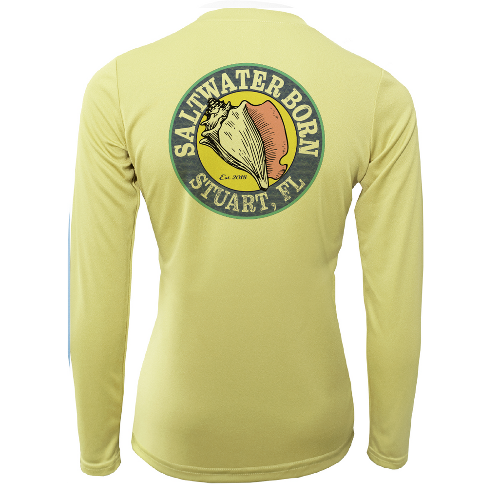 Linear Logo Stuart Florida Girl Long Sleeve UPF 50+ Dry-Fit Shirt