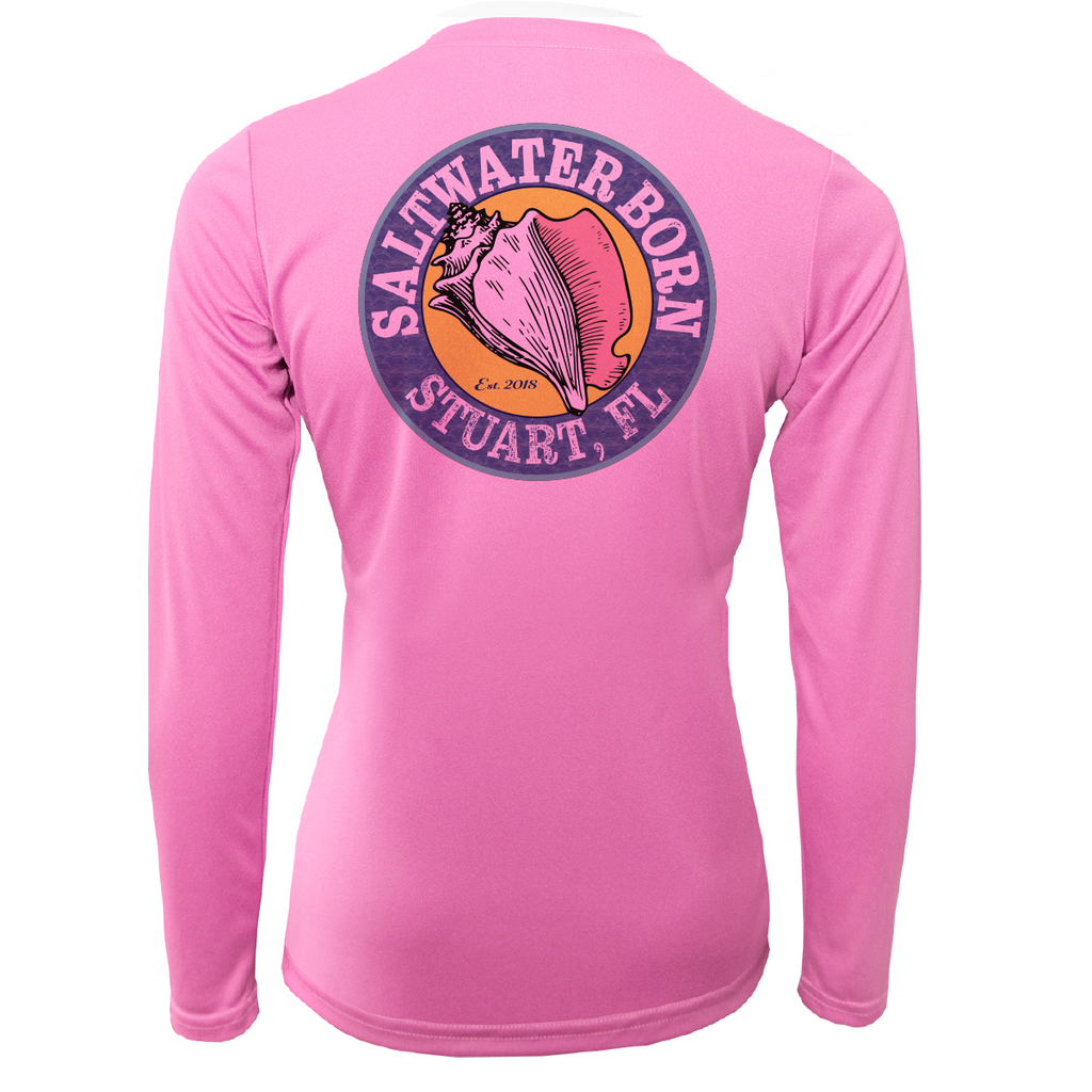 Lat/Long Stuart Florida Girl Long Sleeve UPF 50+ Dry-Fit Shirt