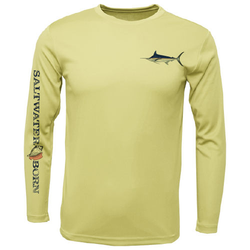 Clean Marlin Long Sleeve UPF 50+ Dry-Fit Shirt