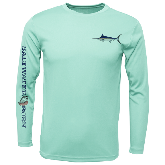 SK Marlin on Chest Long Sleeve UPF 50+ Dry-Fit Shirt
