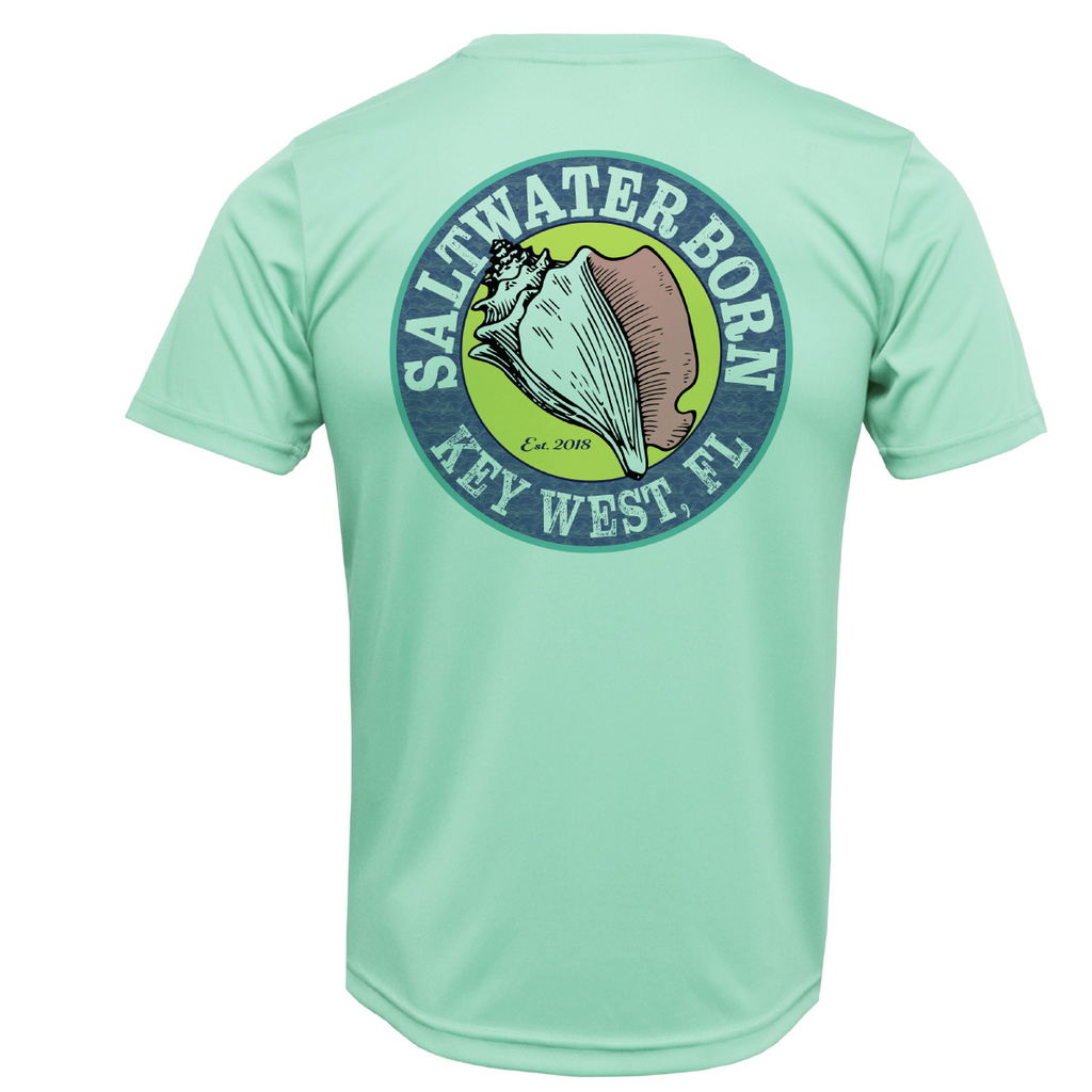 Key West, FL Mahi on Chest Short Sleeve UPF 50+ Dry-Fit Shirt