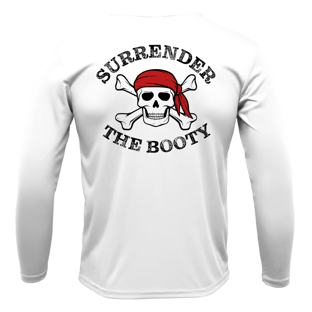 Freshwater Born "Live Love Lake" Surrender the Booty Men's Long Sleeve UPF 50+ Dry-Fit Shirt