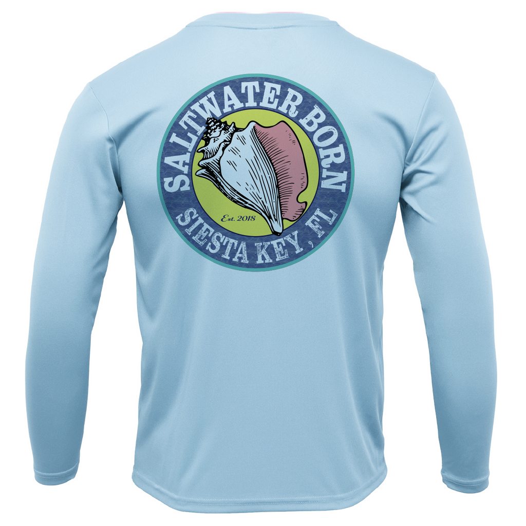 Siesta Key, FL USA Born Long Sleeve UPF 50+ Dry-Fit Shirt
