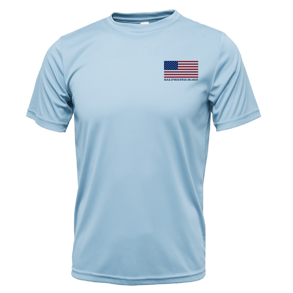 USA Grouper Short Sleeve UPF 50+ Dry-Fit Shirt
