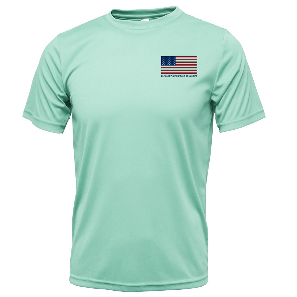 USA Grouper Short Sleeve UPF 50+ Dry-Fit Shirt