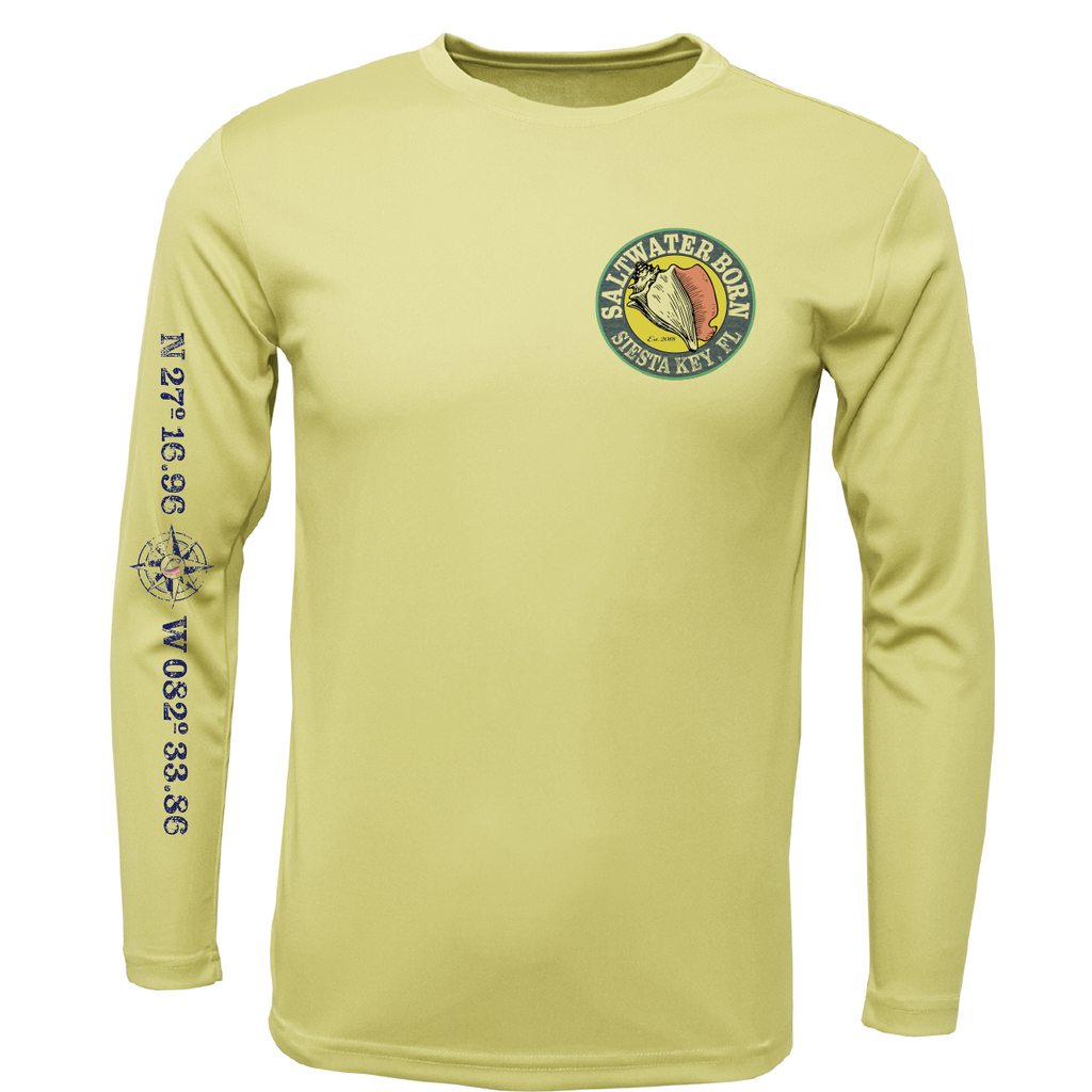Siesta Key, FL Redfish Long Sleeve UPF 50+ Dry-Fit Shirt