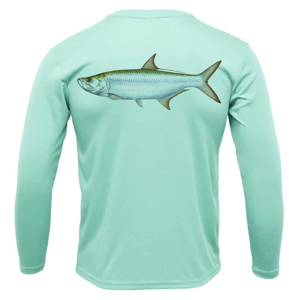 Siesta Key, FL Tarpon Long Sleeve UPF 50+ Dry-Fit Shirt