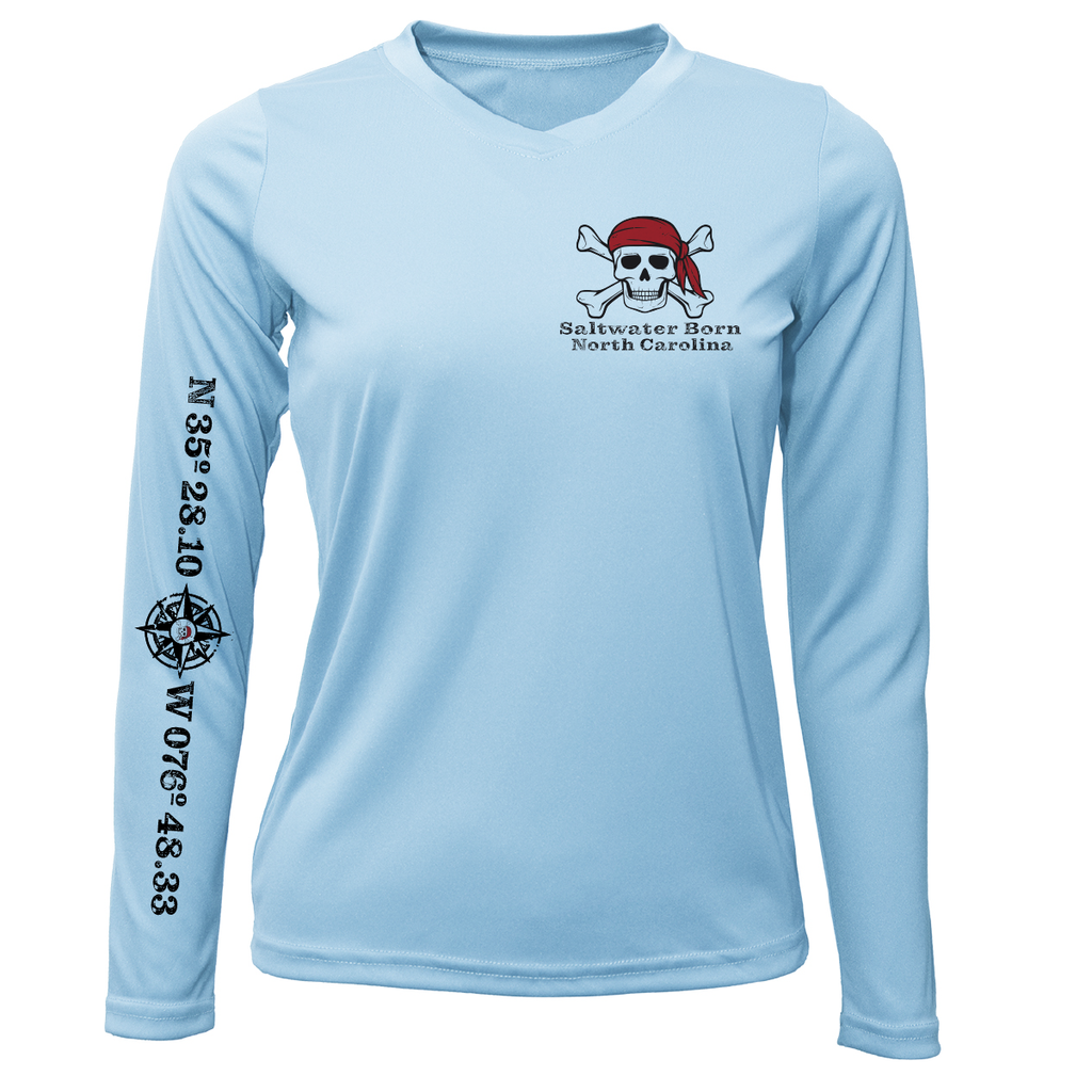 North Carolina Blackbeard Women's Long Sleeve UPF 50+ Dry-Fit Shirt