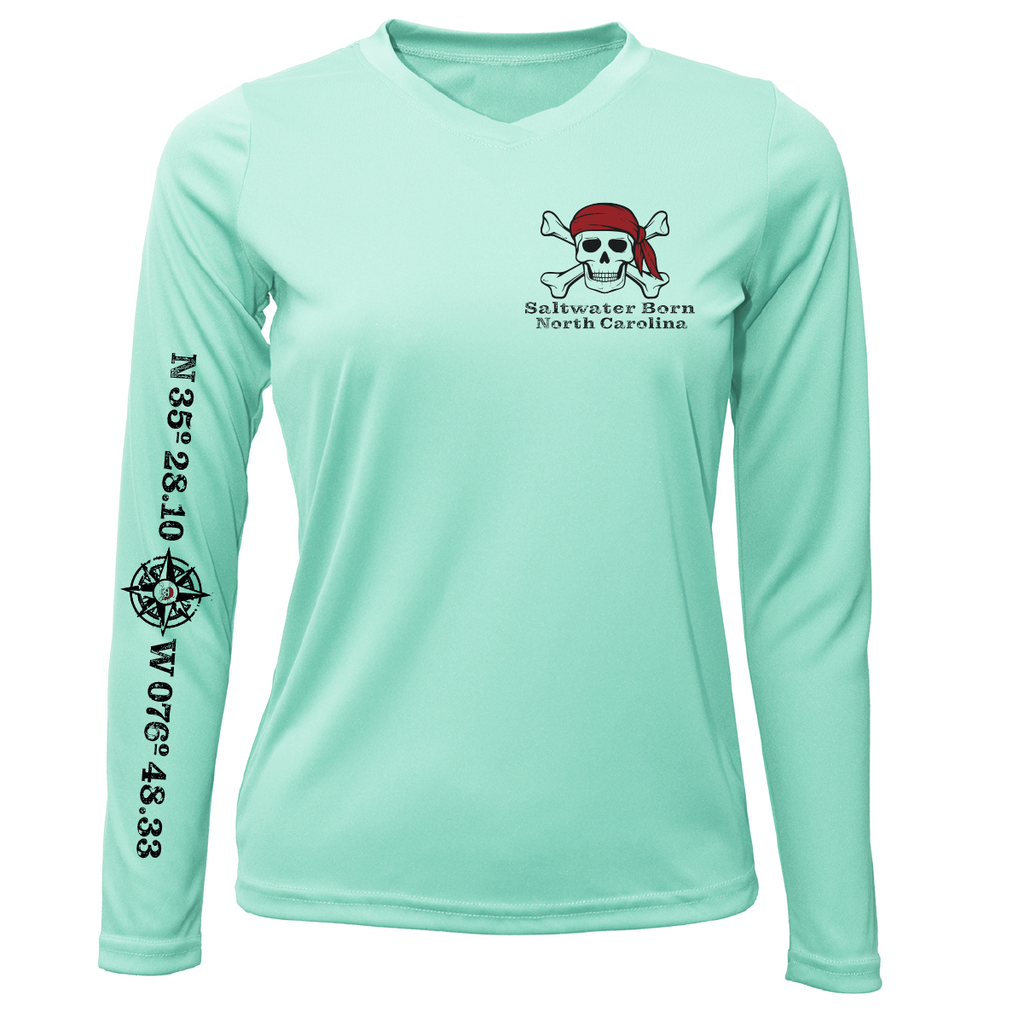 North Carolina Blackbeard Women's Long Sleeve UPF 50+ Dry-Fit Shirt