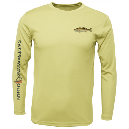 Clean Redfish Long Sleeve UPF 50+ Dry-Fit Shirt