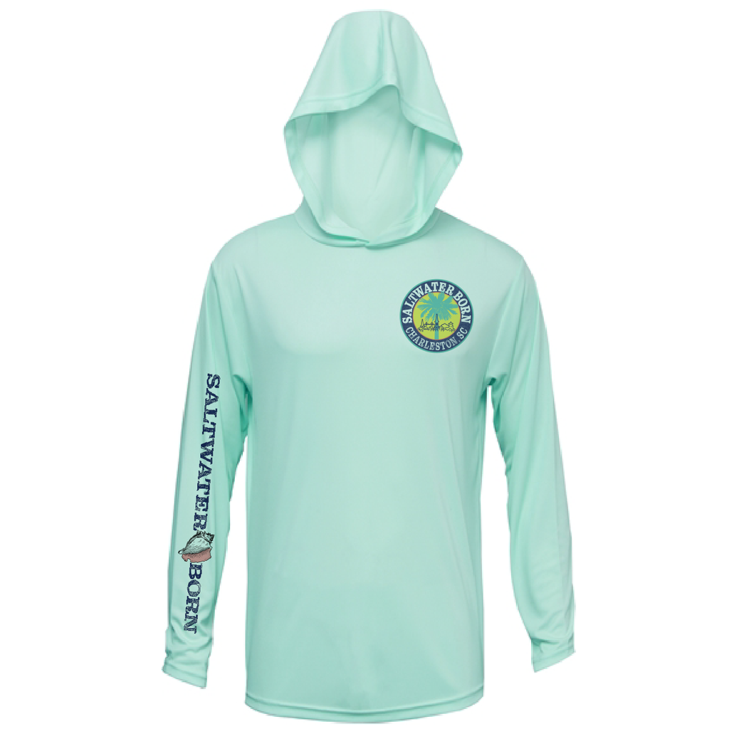 Charleston, SC Kraken Palmetto Logo Men's Long Sleeve UPF 50+ Dry-Fit Hoodie