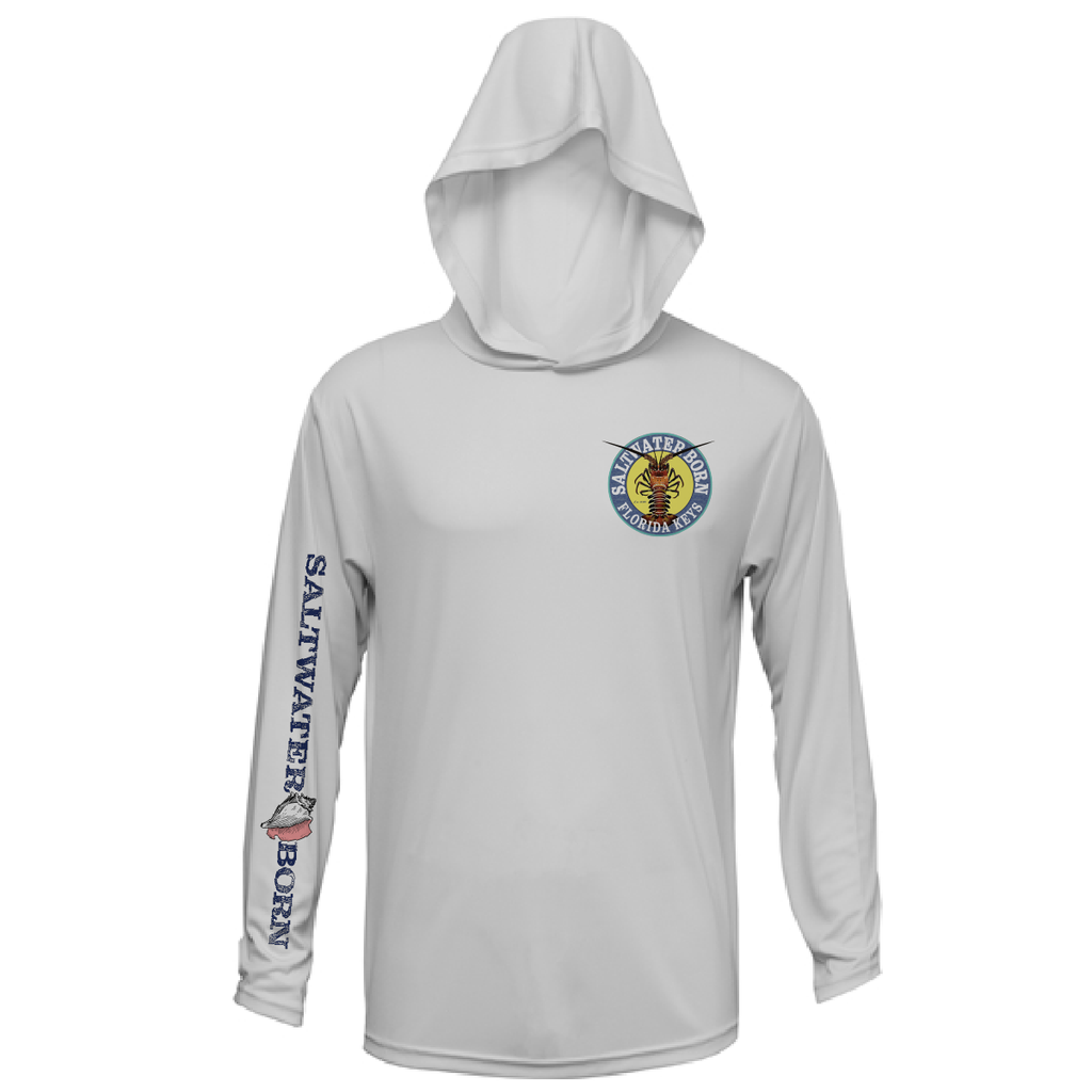 Florida Keys Realistic Lobster Long Sleeve UPF 50+ Dry-Fit Hoodie