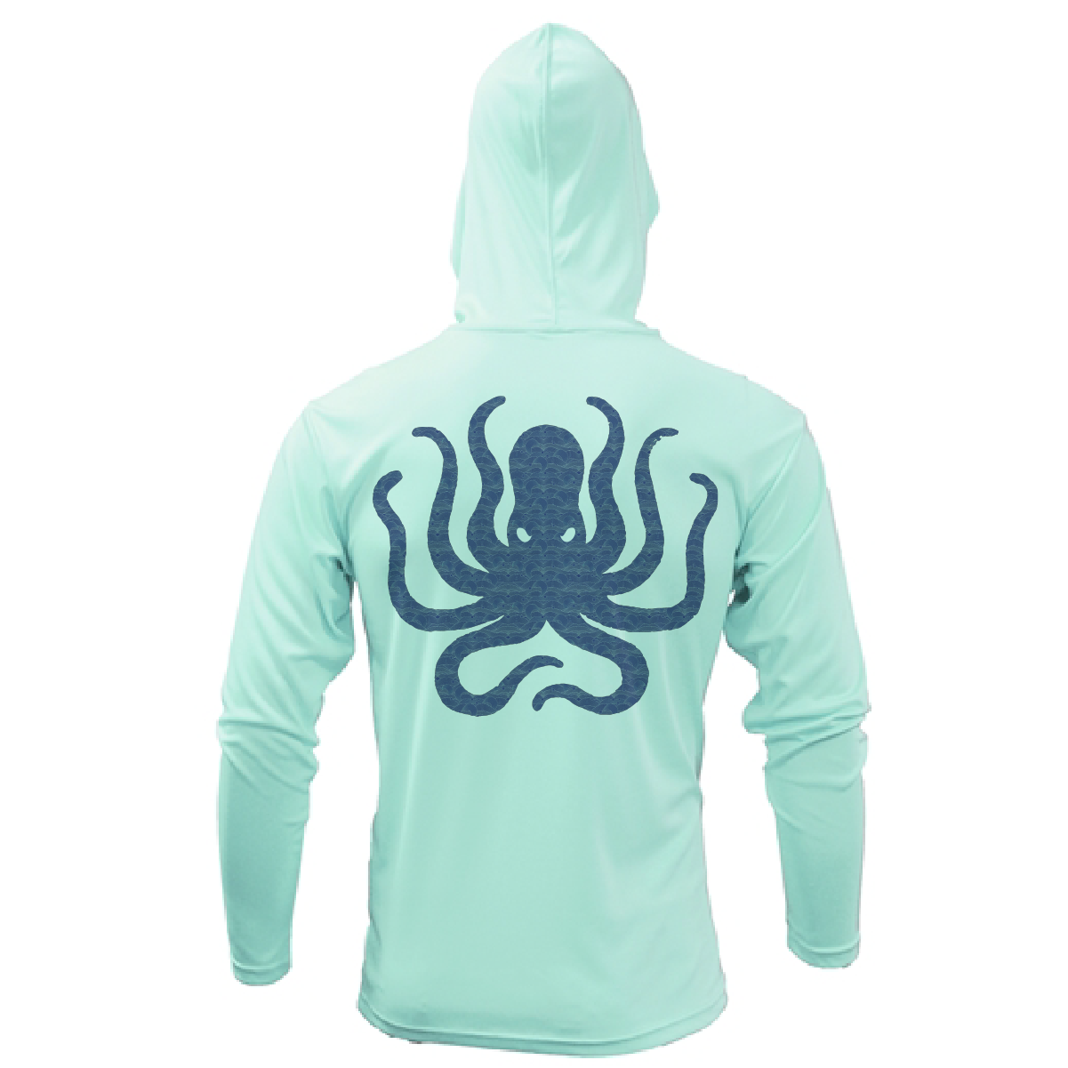 Michigan Freshwater Born Kraken Men's Long Sleeve UPF 50+ Dry-Fit Hoodie