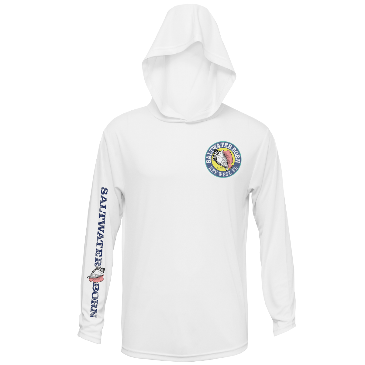 Key West, FL Island Time Long Sleeve UPF 50+ Dry-Fit Hoodie