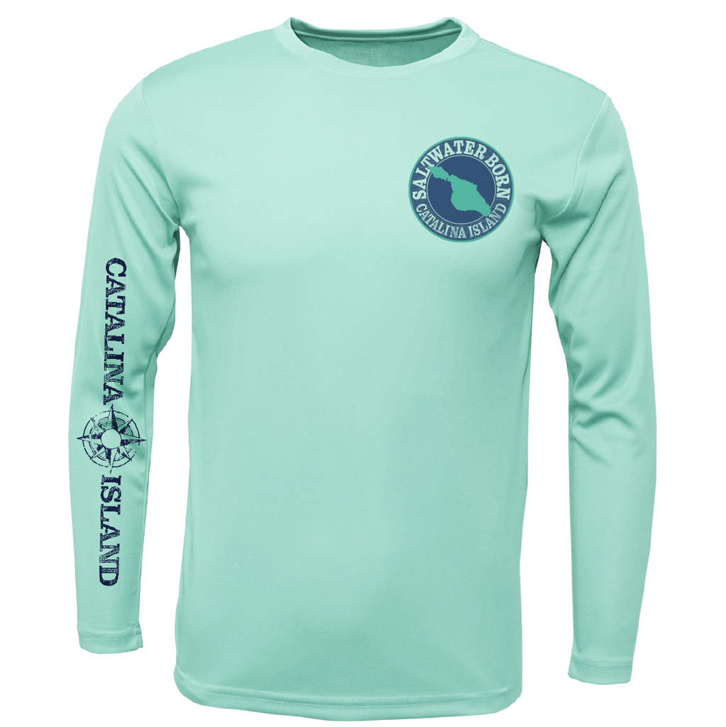 Catalina Island, CA Kraken Girl's Long Sleeve UPF 50+ Dry-Fit Shirt