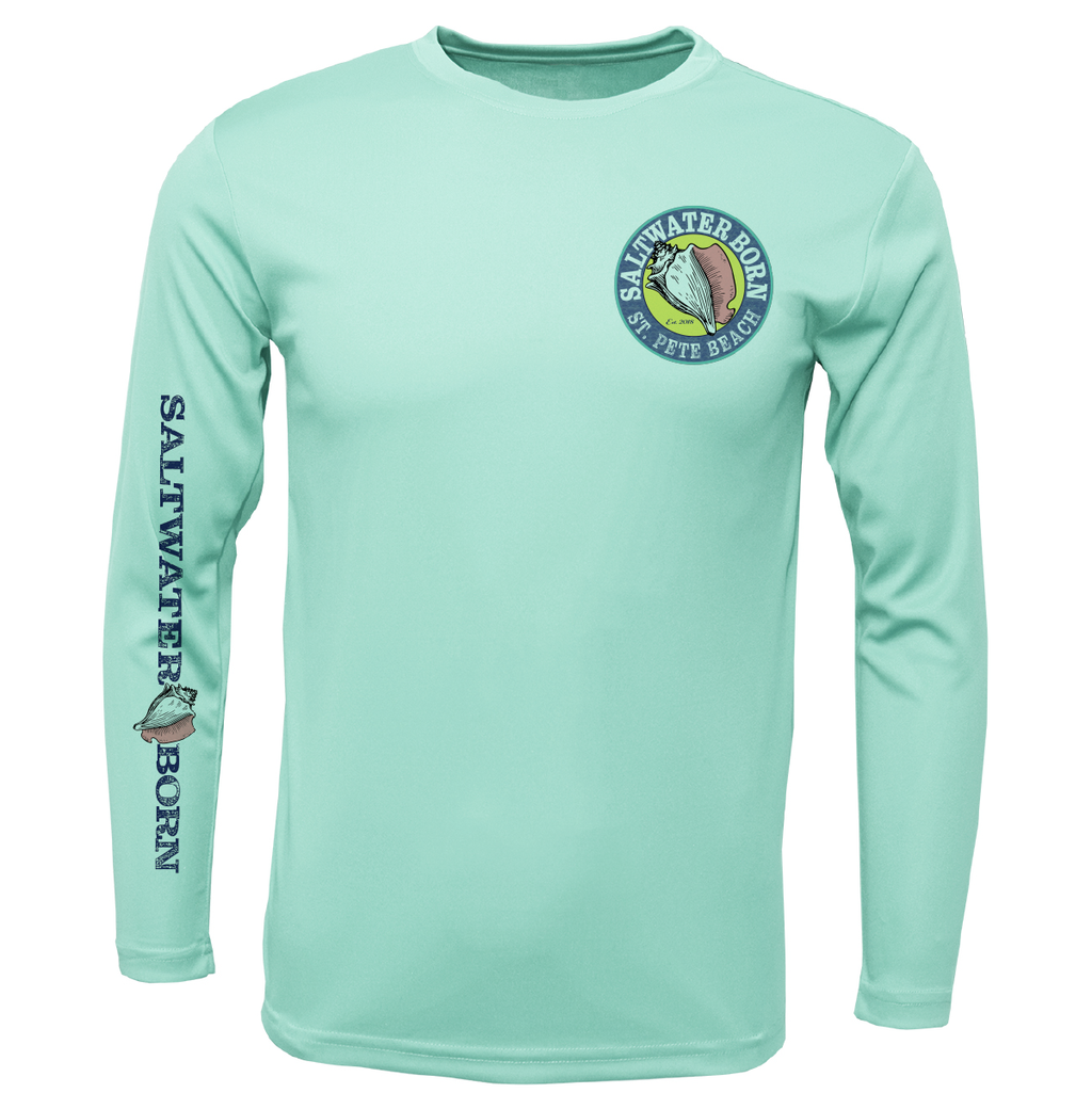 St. Pete Beach, FL Turtle Boy's Long Sleeve UPF 50+ Dry-Fit Shirt