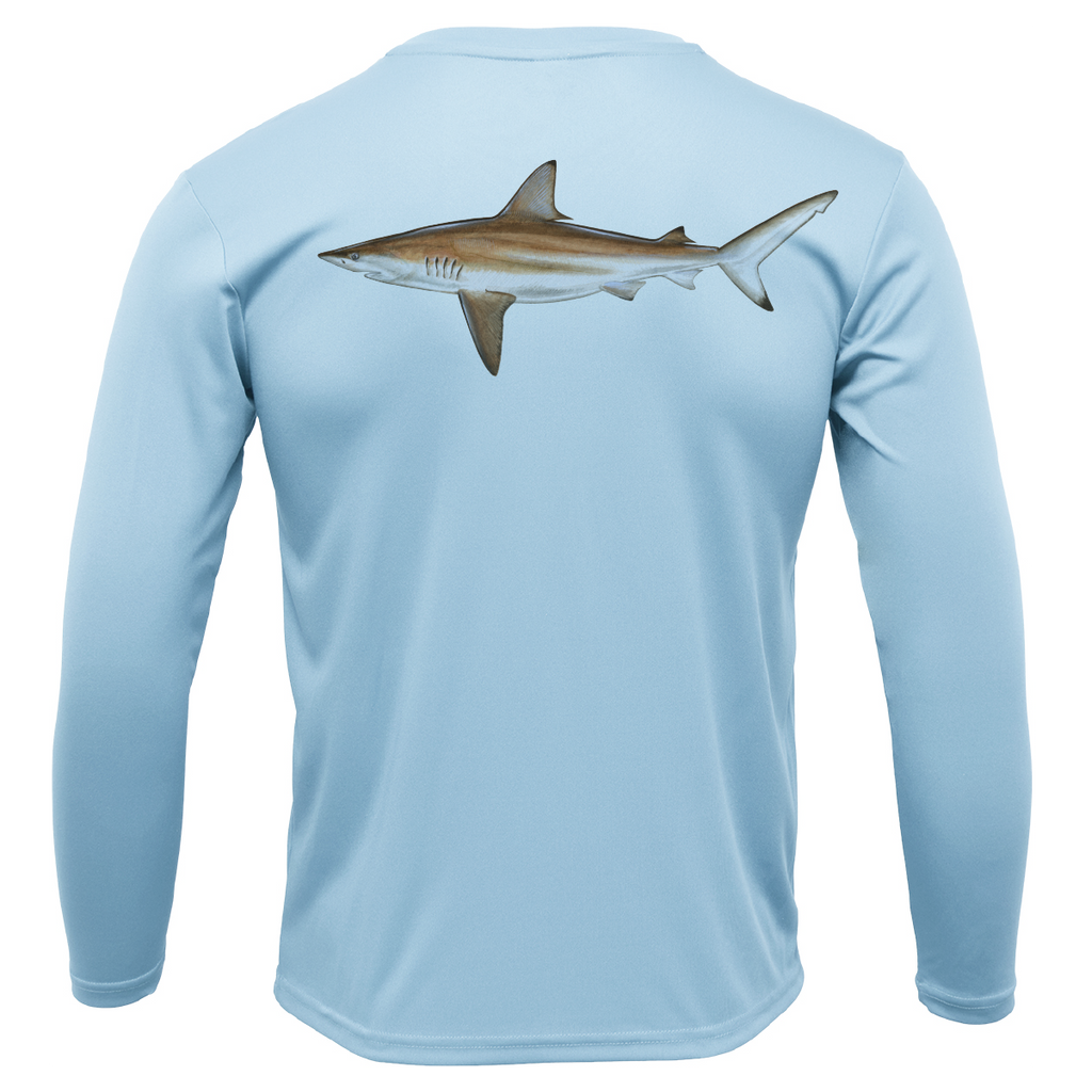 Siesta Key, FL Blacktip Long Sleeve UPF 50+ Dry-Fit Shirt