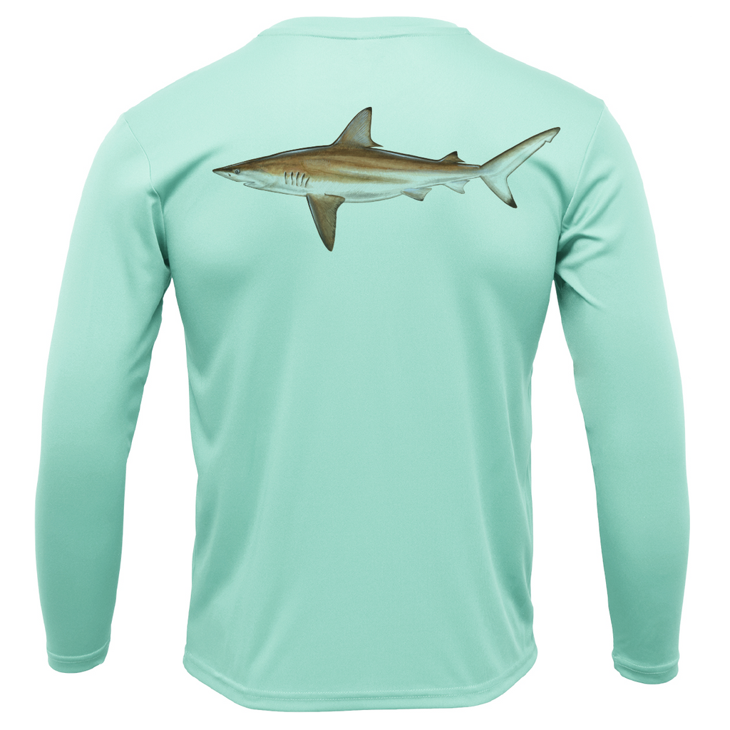 Siesta Key, FL Blacktip Long Sleeve UPF 50+ Dry-Fit Shirt