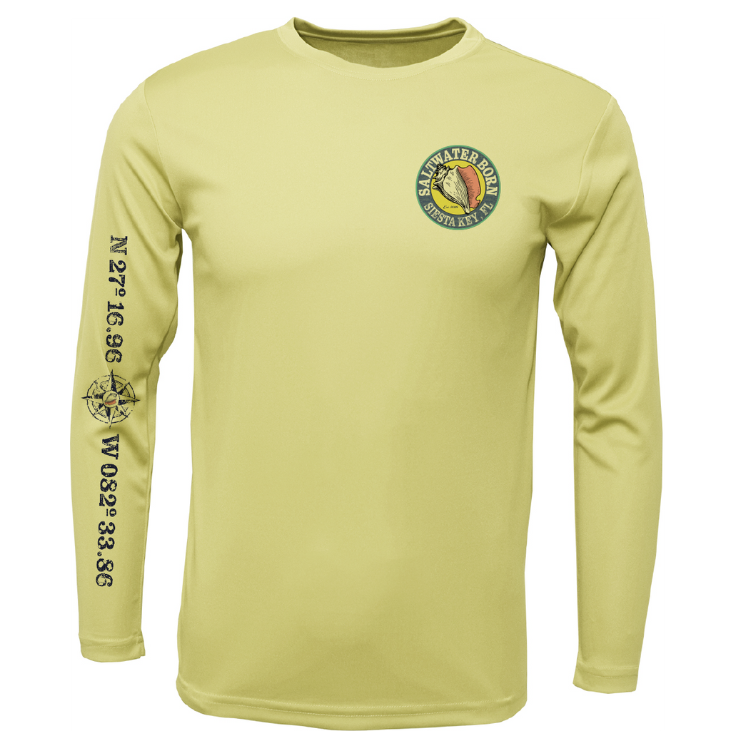 Siesta Key, FL Snook Men's Long Sleeve UPF 50+ Dry-Fit Shirt