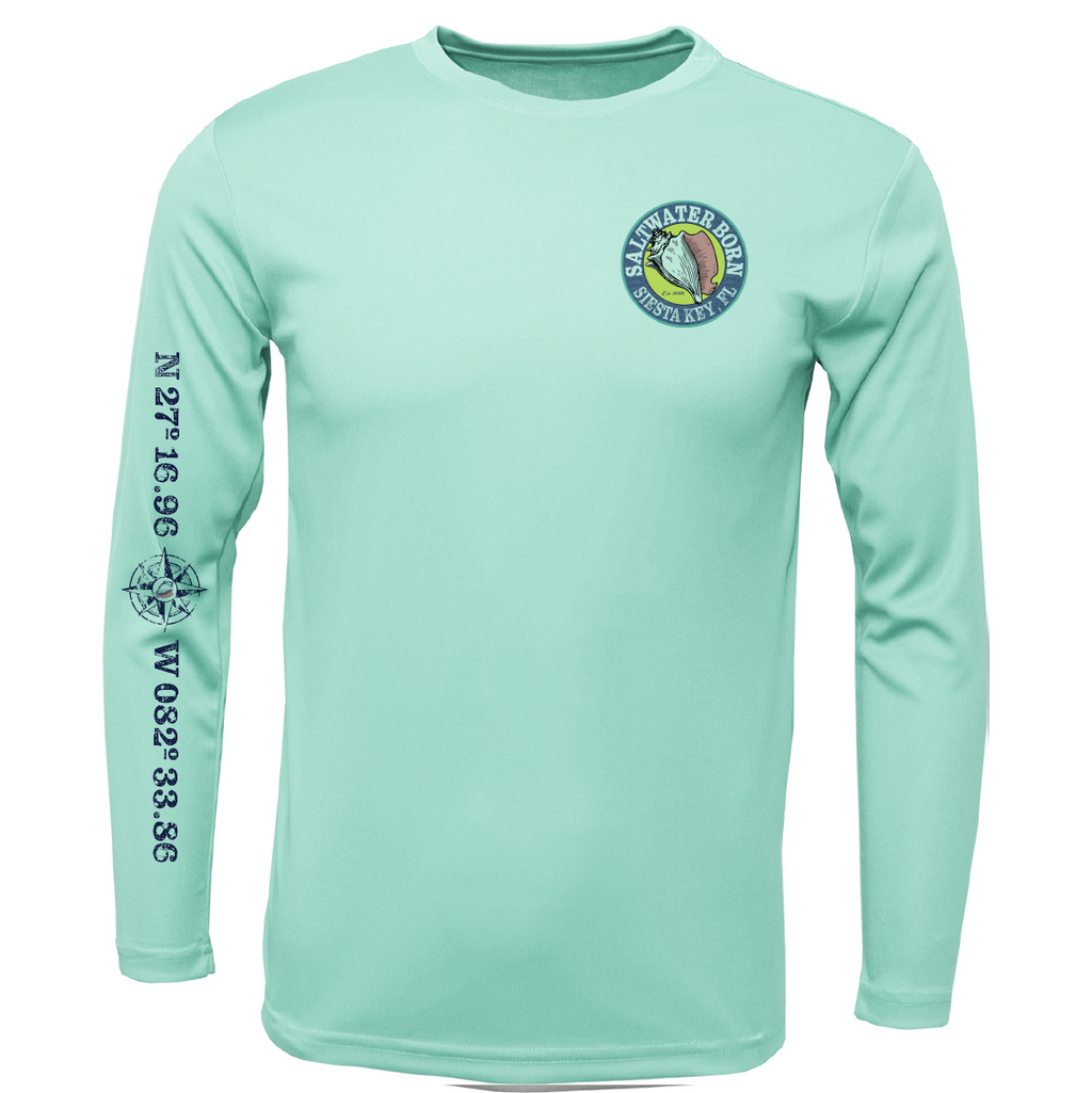 Siesta Key, FL Tuna Long Sleeve UPF 50+ Dry-Fit Shirt