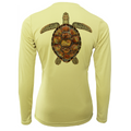 Siesta Key Realistic Turtle Women's Long Sleeve UPF 50+ Dry-Fit Shirt