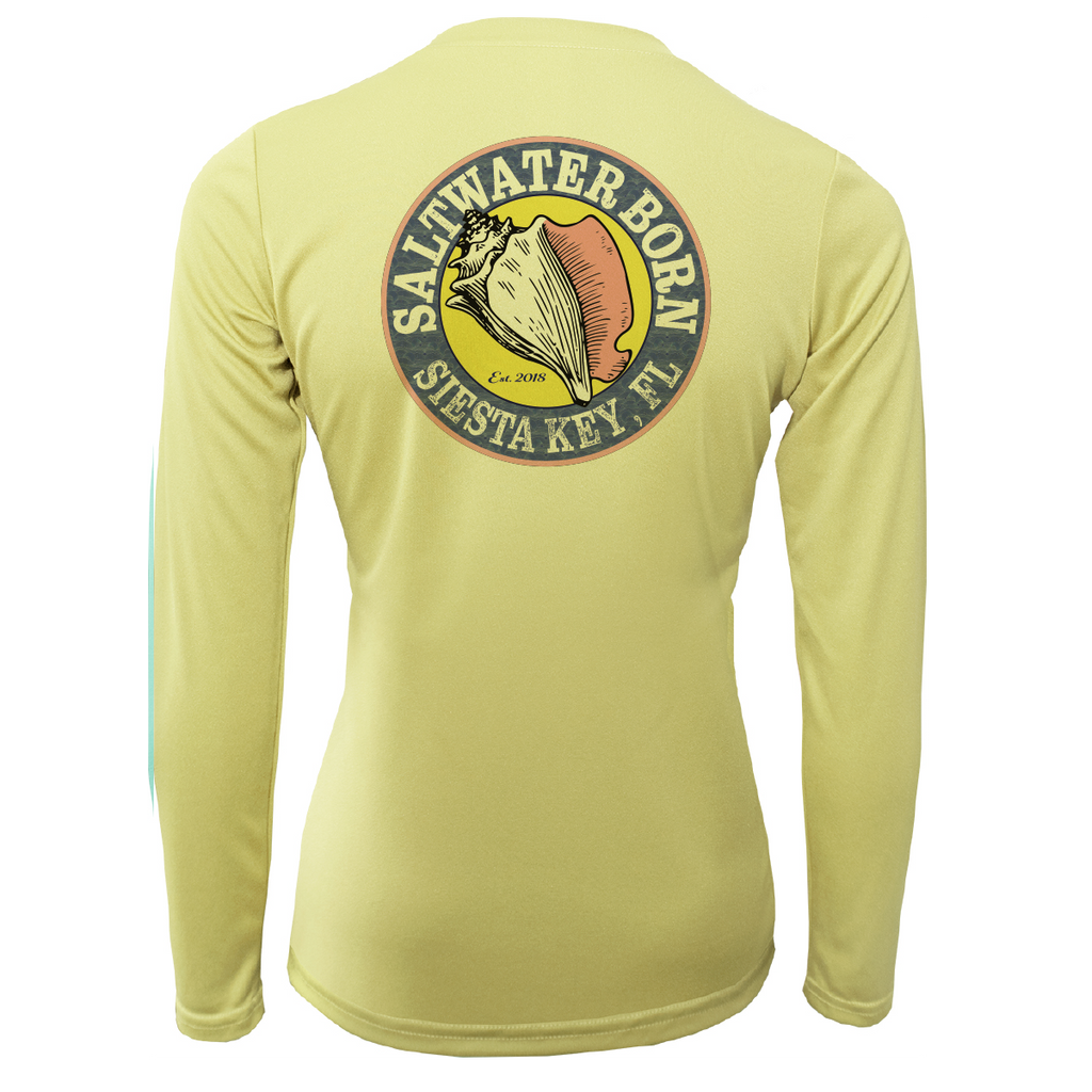 Siesta Key "Saltwater Hair...Don't Care" Long Sleeve UPF 50+ Dry-Fit Shirt