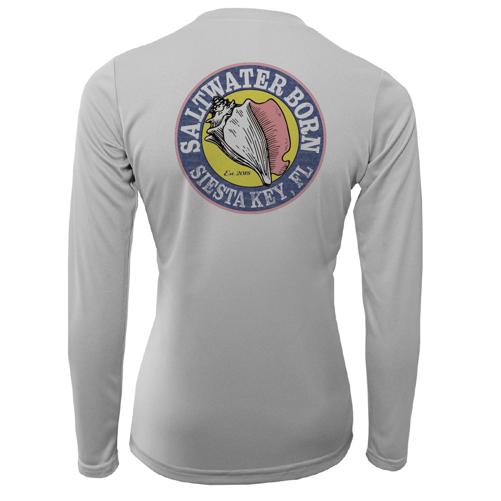 Siesta Key "Saltwater Hair...Don't Care" Long Sleeve UPF 50+ Dry-Fit Shirt