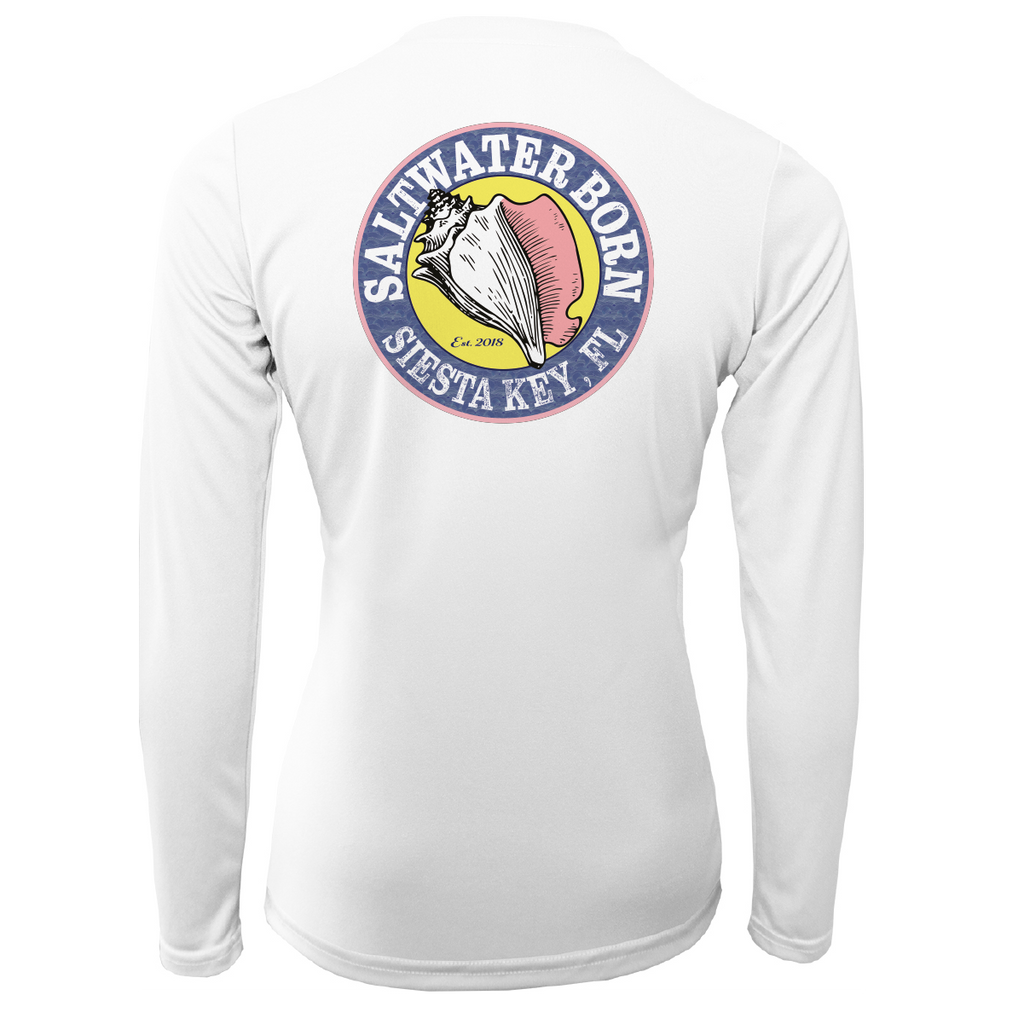 Siesta Key "Saltwater Hair...Don't Care" Long Sleeve UPF 50+ Dry-Fit Shirt