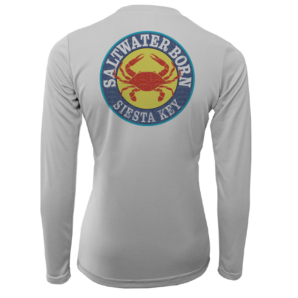 Siesta Key Steamed Crab Women's Long Sleeve UPF 50+ Dry-Fit Shirt