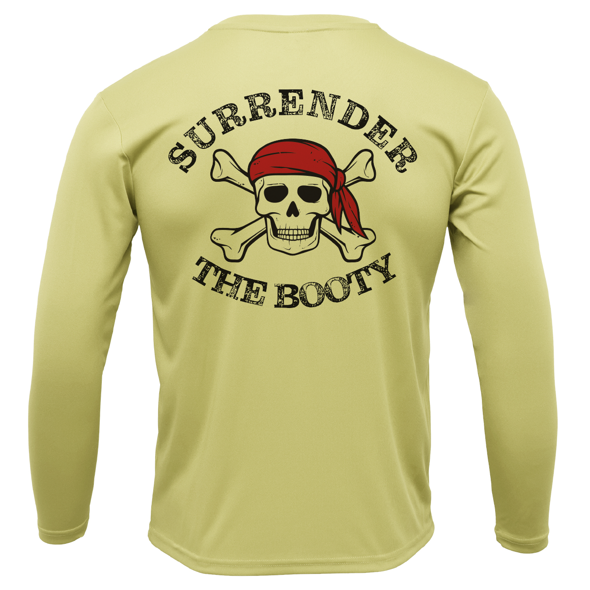 Texas Freshwater Born "Surrender The Booty" Men's Long Sleeve UPF 50+ Dry-Fit Shirt