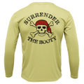 Michigan Freshwater Born "Surrender The Booty" Men's Long Sleeve UPF 50+ Dry-Fit Shirt