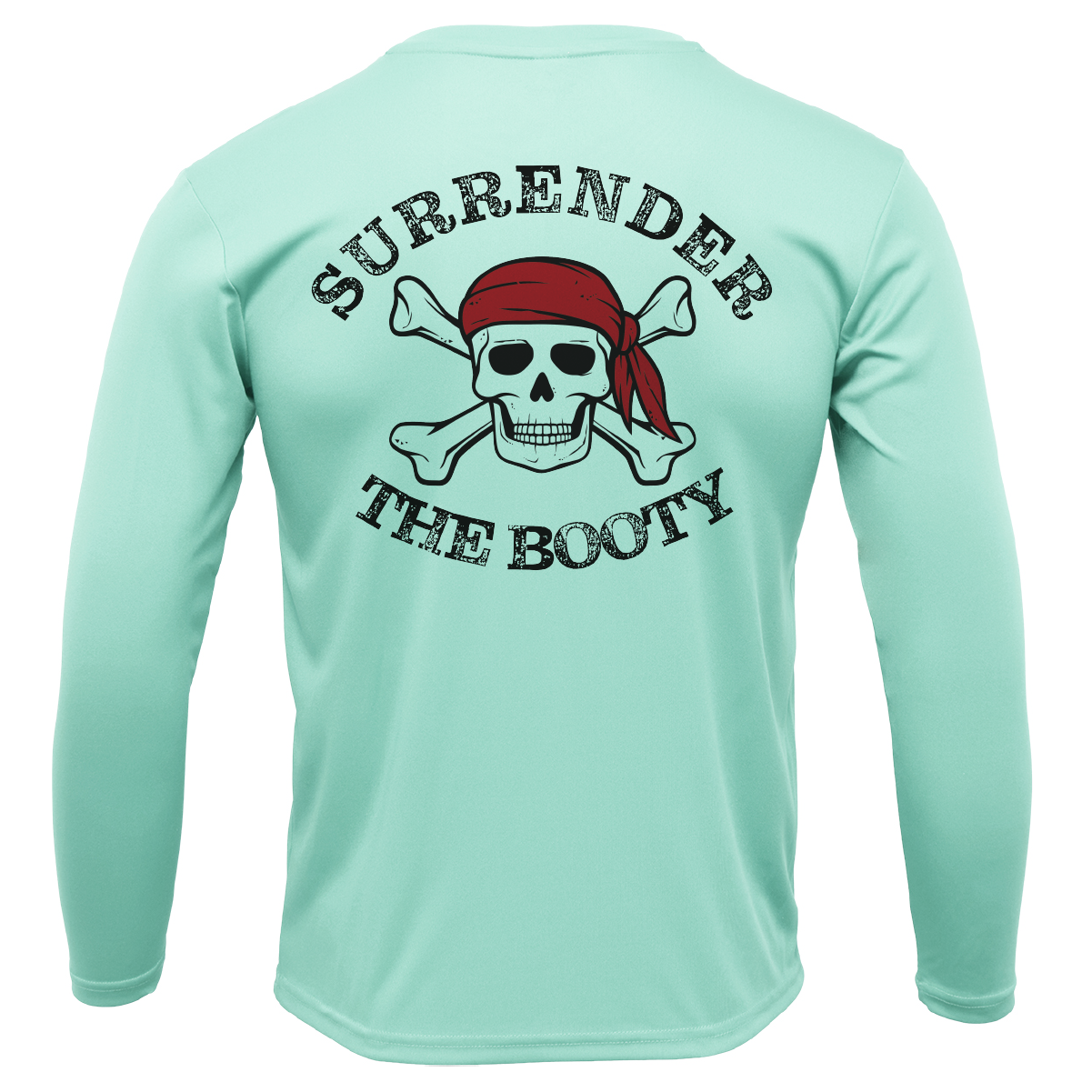 Texas Freshwater Born "Surrender The Booty" Men's Long Sleeve UPF 50+ Dry-Fit Shirt