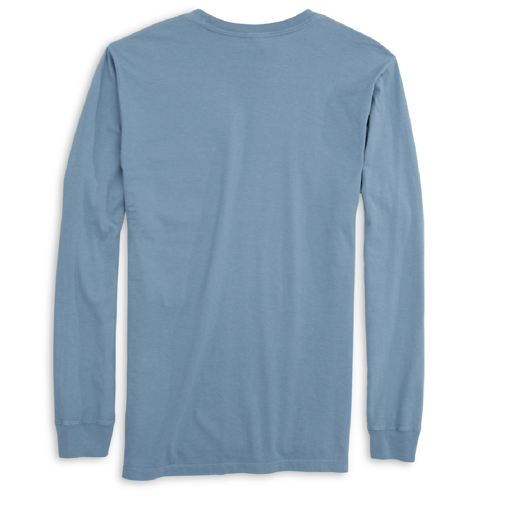 Texas Freshwater Born Linear Logo Men's Cotton Long Sleeve Shirt