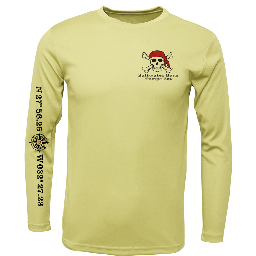 Tampa Bay, FL Blackbeard Men's Long Sleeve UPF 50+ Dry-Fit Shirt