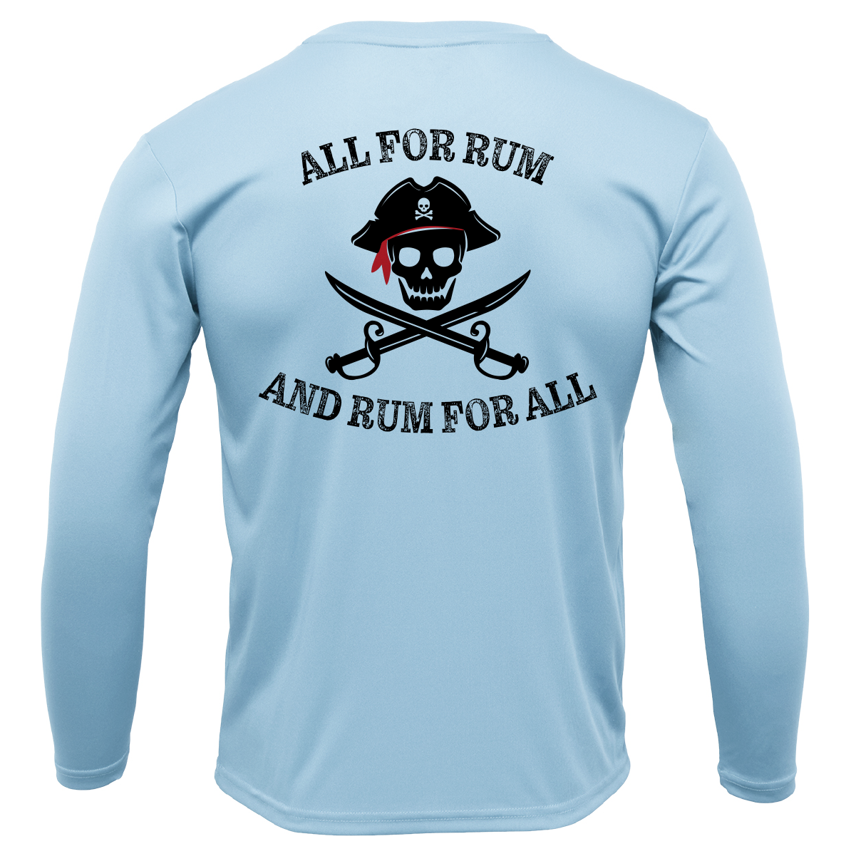 Texas Freshwater Born "All For Rum and Rum For All" Men's Long Sleeve UPF 50+ Dry-Fit Shirt