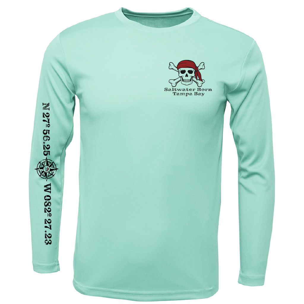Tampa Bay, FL Blackbeard Men's Long Sleeve UPF 50+ Dry-Fit Shirt