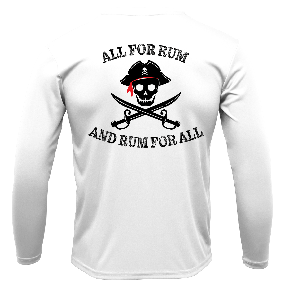 Florida Freshwater Born "All For Rum and Rum For All" Girl's Long Sleeve UPF 50+ Dry-Fit Shirt