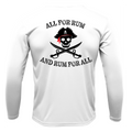 Michigan Freshwater Born "All For Rum and Rum For All" Men's Long Sleeve UPF 50+ Dry-Fit Shirt