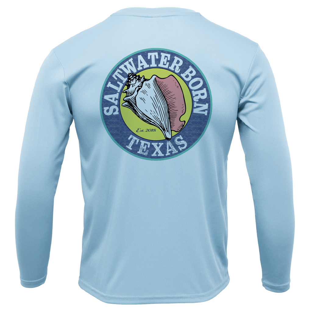 Texas Flag Men's Long Sleeve UPF 50+ Dry-Fit Shirt